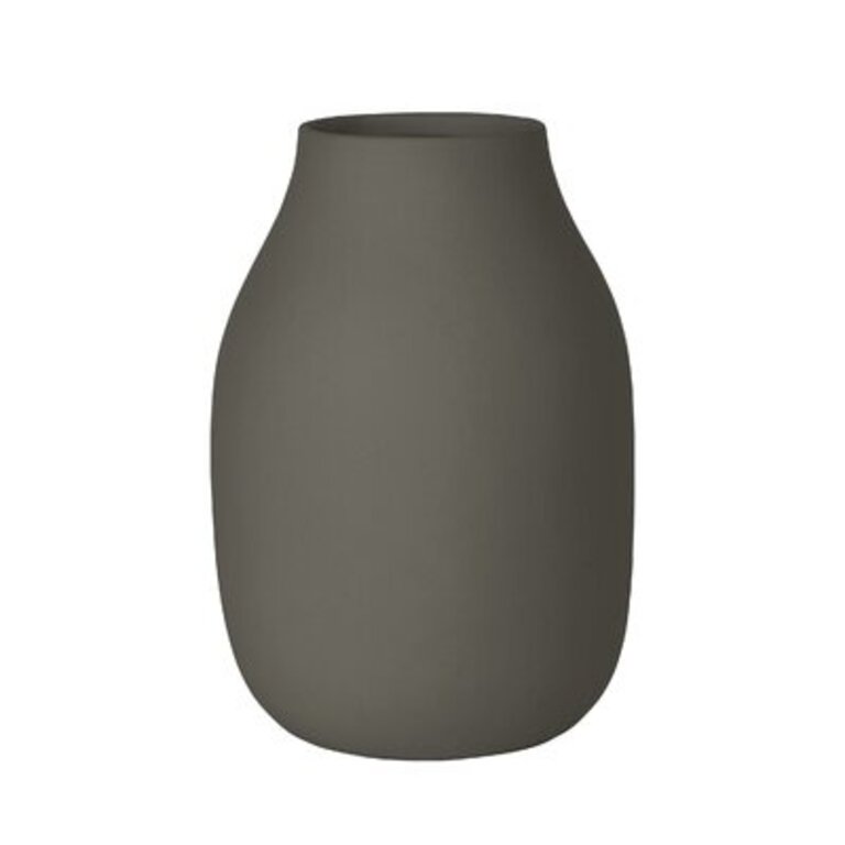 Colora Porcelain Table Vase Color: Steel Gray, Size: 7.87" H x 5.51" W x 5.51" D