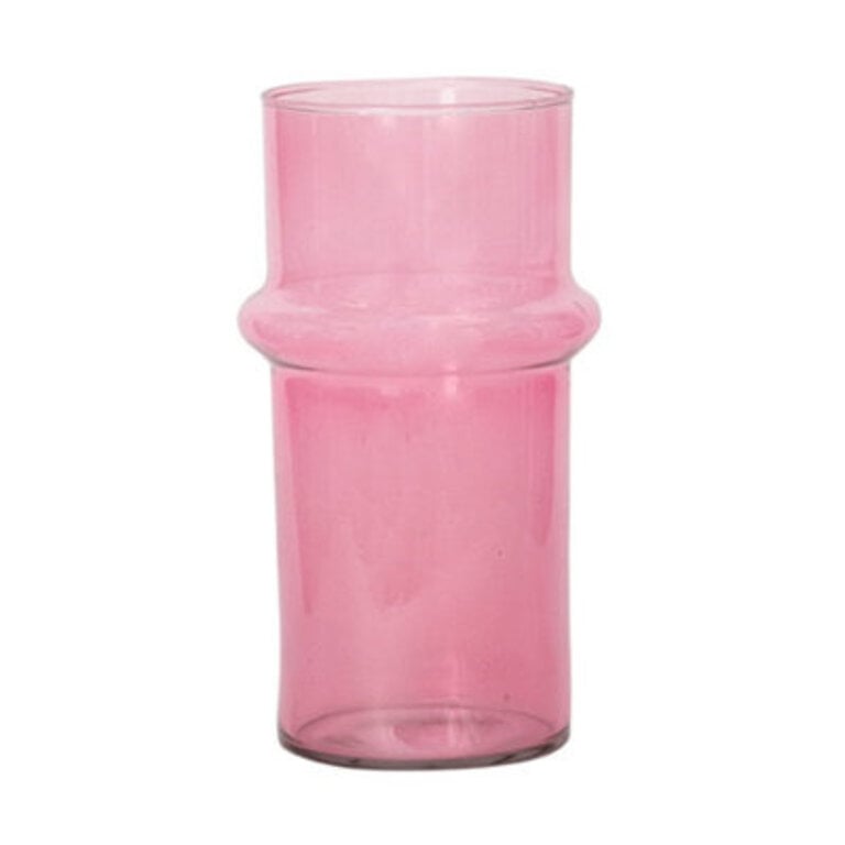 Aderdour Pink 8'' Glass Table Vase