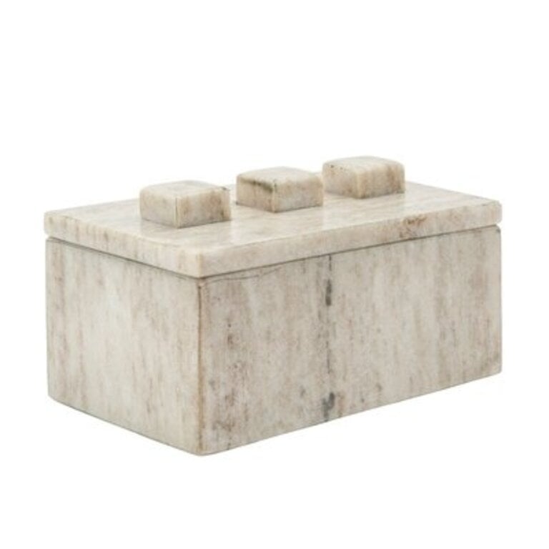 Samia Marble Box with 3 Knobs