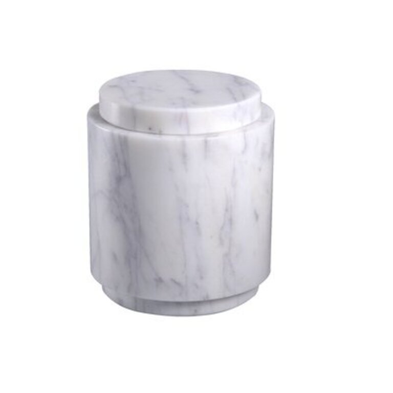 Round Lady Purple Marble Kitchen Canister Size: 4" H x 3.5" W x 3.5" D