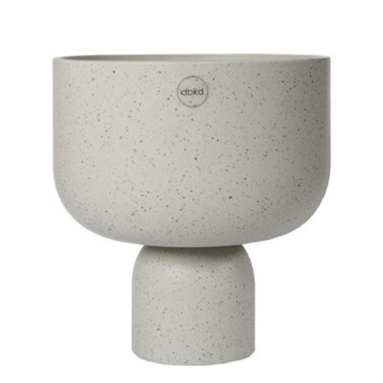 Cade Ceramic Table Vase Color: Greige