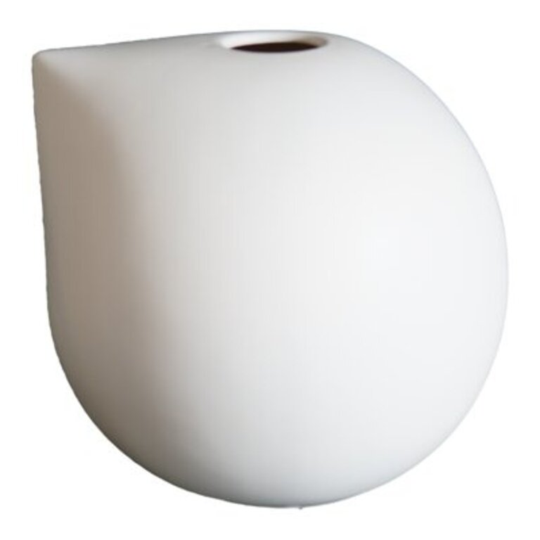 Ceramic Table Vase Color: White, Size: 7.87" H x 7.87" W x 7.87" D