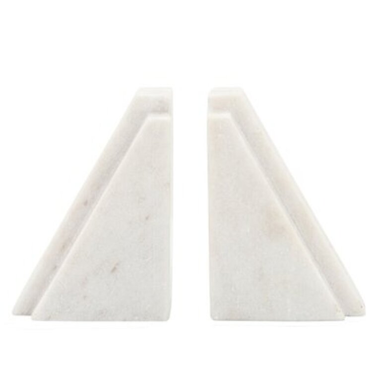 Marble Slanted Bookends