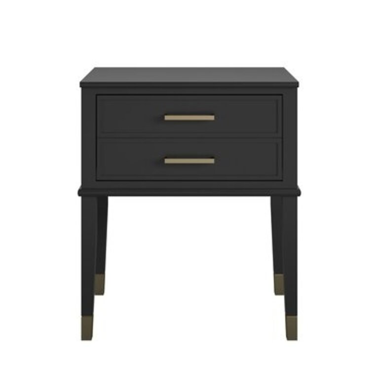 Westerleigh 1-Drawer Nightstand Color: Black