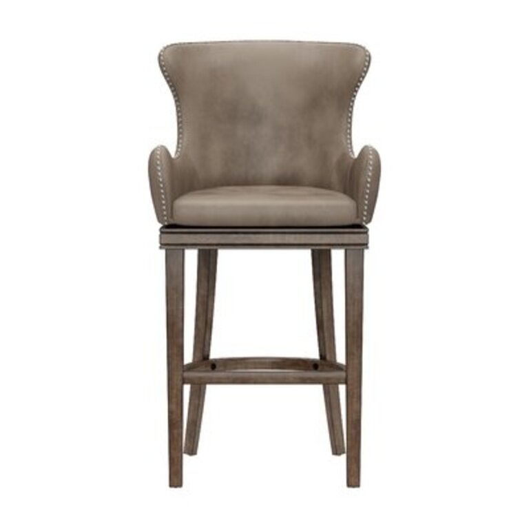 Conary Swivel Bar & Counter Stool Seat Height: Bar Stool (30" Seat Height), Upholstery Color: Weathered Taupe