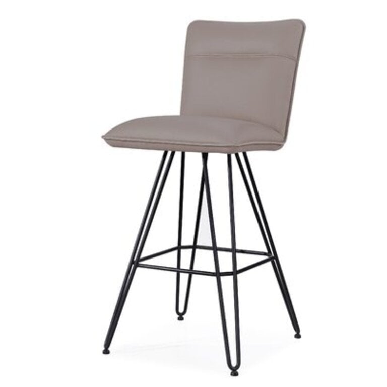 Vangorder Swivel Bar & Counter Stool Upholstery: Taupe, Seat Height: Bar Stool (29" Seat Height)