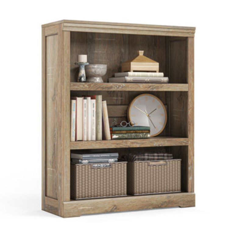 Abeda 39'' H x 31.2'' W Bookcase Color: Light Brown