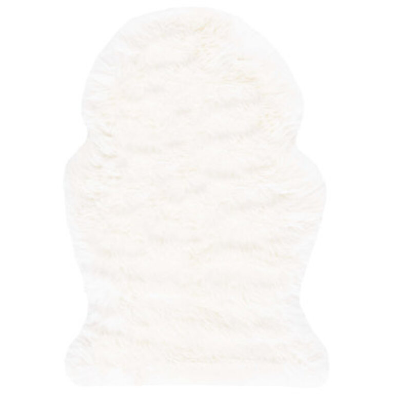 Mera Handmade Sheepskin White Area Rug Rug Size: Rectangle 2' x 3'