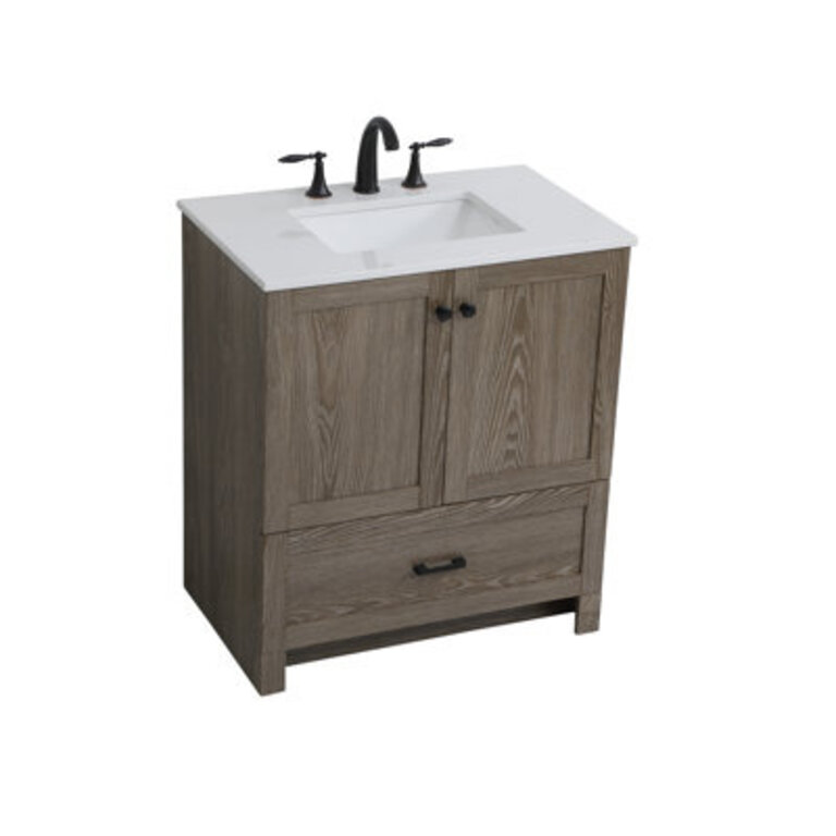 Baleine 30" Single Bathroom Vanity Set Base Finish: Weathered Oak