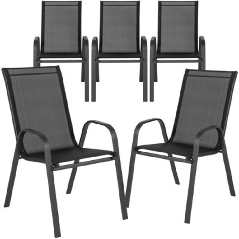 Kurz Stacking Patio Dining Armchair