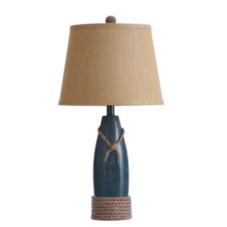 Chaplecroft 26.25" Table Lamp Base Color: Sea Blue