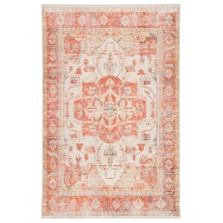 Kerwin Oriental Orange/Beige Area Rug Rug Size: Rectangle 10' x 14'