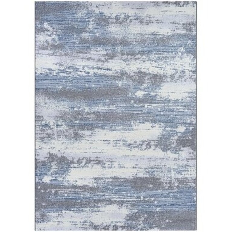 Driggers Gray/Blue Area Rug Rug Size: Rectangle 9'2" x 12'9"