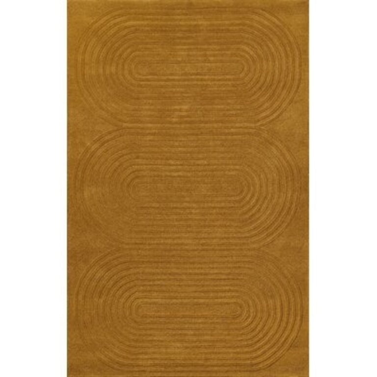 Tillie Handwoven Wool Gold Area Rug Rug Size: Rectangle 9' x 12'