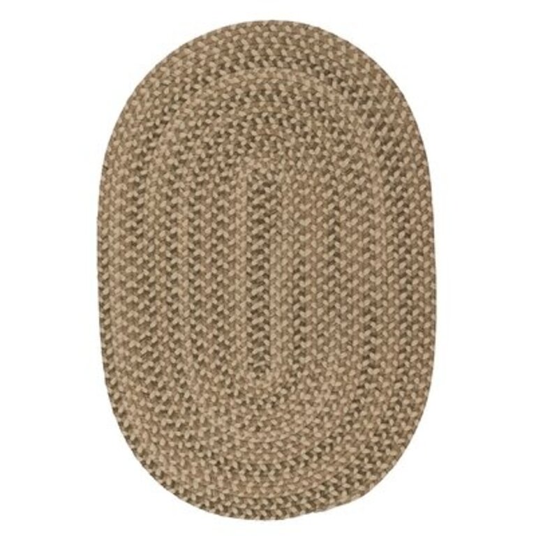 Nurten Braided Natural Area Rug Rug Size: Oval 11' x 14'