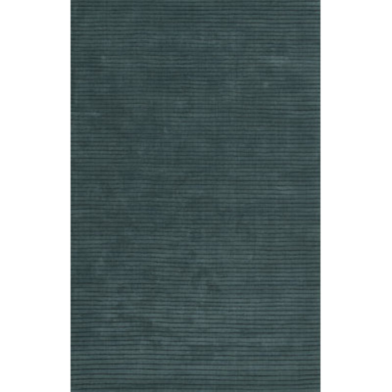 Ebern Designs Zyta Hand Loomed Wool Solid Color Blue Area Rug 8' X 10' Rug Size: Rectangle 8' X 10'