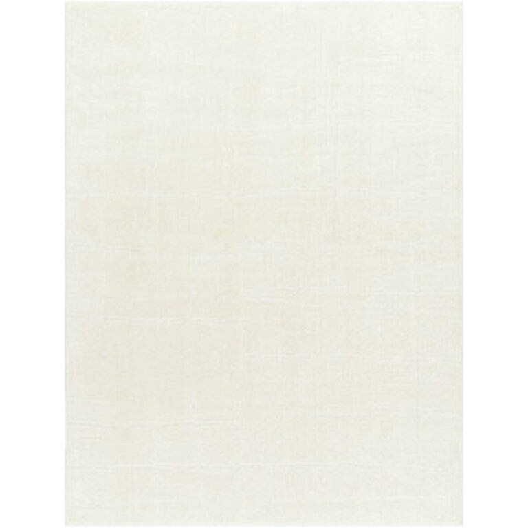 Caireann Solid Color Machine Woven Polyester Area Rug in Cream Rug Size: Rectangle 9'2" x 12'