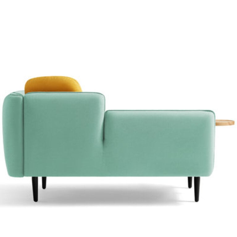 Valeen 57.1'' Upholstered Loveseat Fabric: Teal Linen