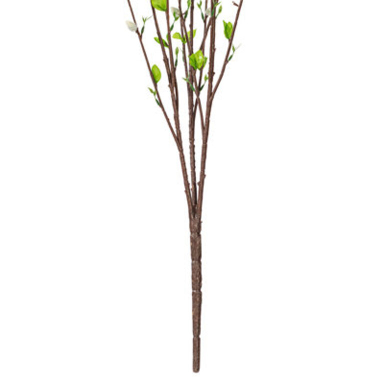 36" Artificial Gray Pussy Willow Bush