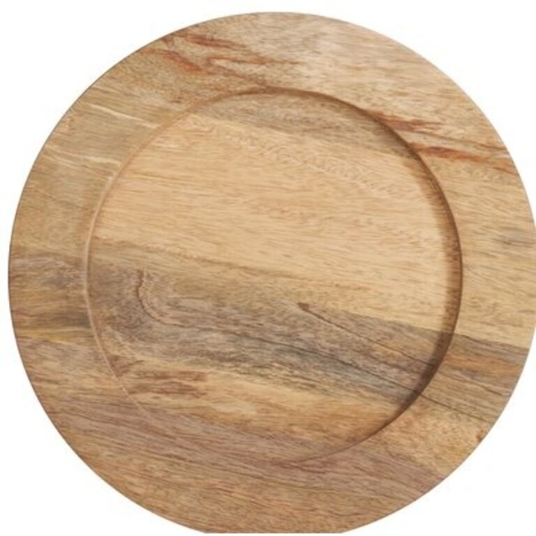 Zadia Wood/Bamboo Charger Plate Color: Natural