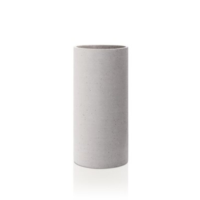 Indoor / Outdoor Stoneware Table Vase Color: Light Gray, Size: Large