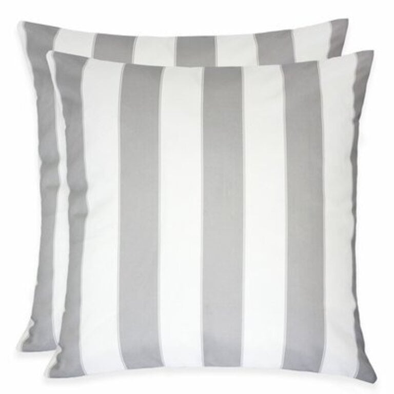 Moraga Outdoor Pillow Cover and Insert Color: Gray, Size: 18" x 18"