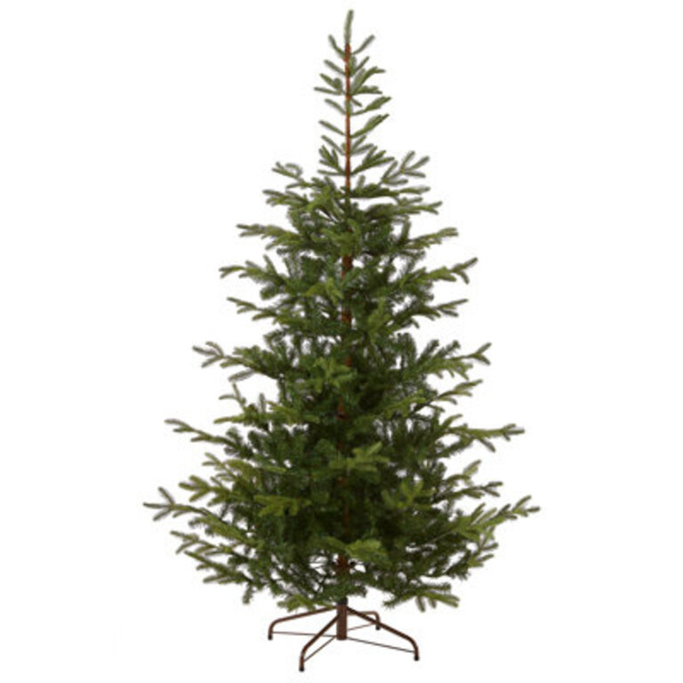 90" H Slender Black Artificial Cashmere Christmas Tree with LED