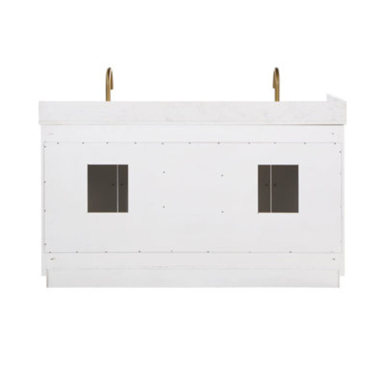 Gavino 60" Double Bathroom Vanity Set Base Finish Light Brown