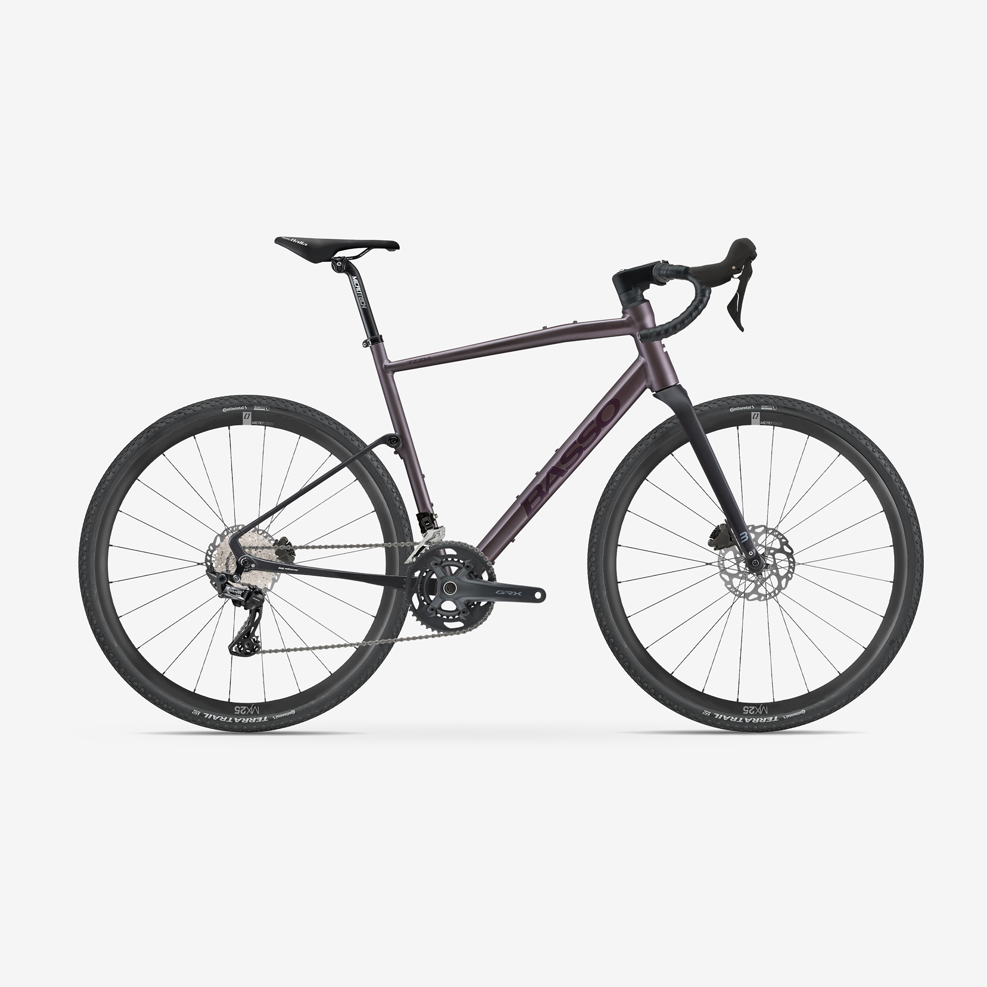 Basso Terra Gravel Shimano GRX 600 Purple Fume M Bike Tech USA