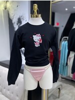 LEXISSBOUTIQUE XOXO Hello Kitty Embroidered Crewneck