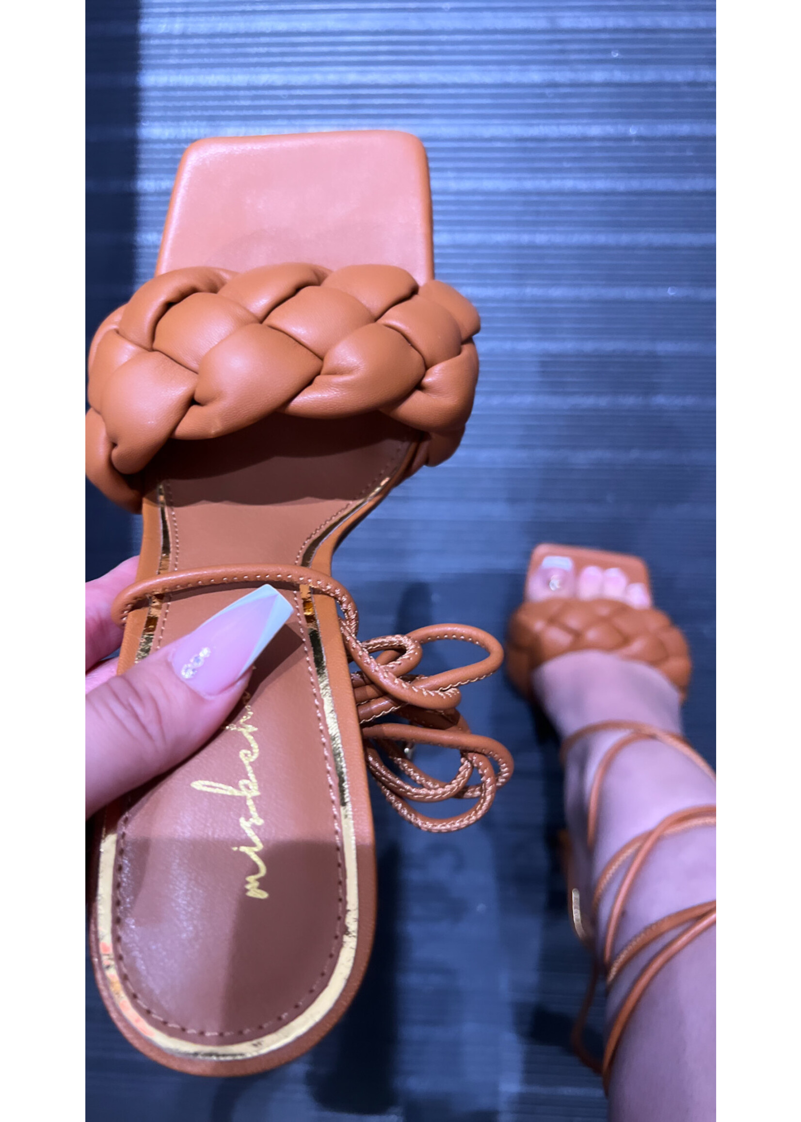 LEXISSBOUTIQUE brunch lace up heels