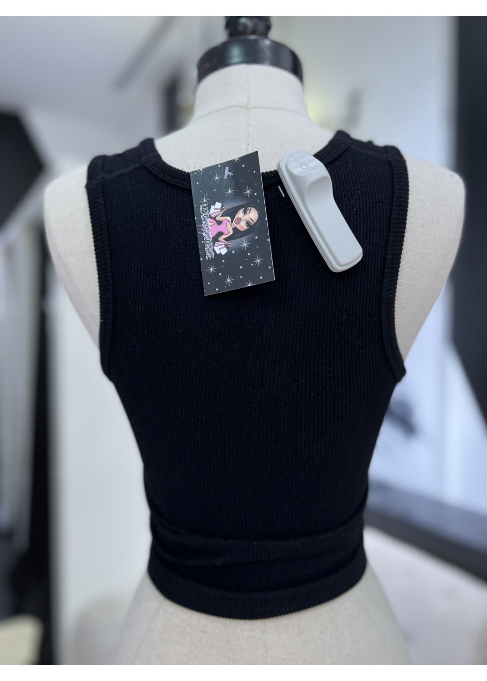 LEXISSBOUTIQUE rhinestone tank top