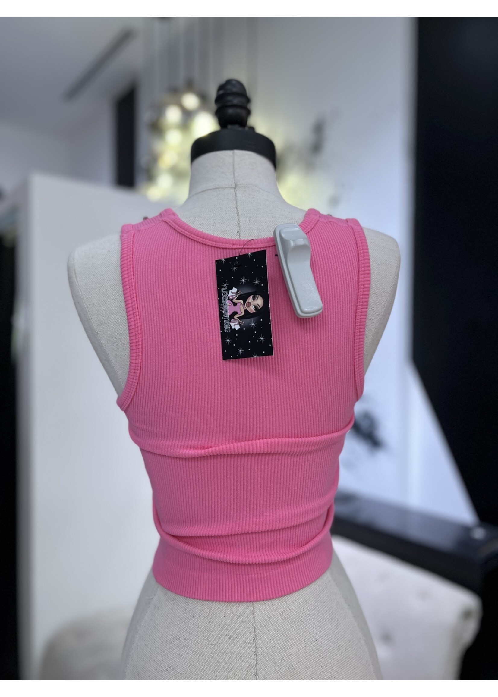 LEXISSBOUTIQUE rhinestone tank top