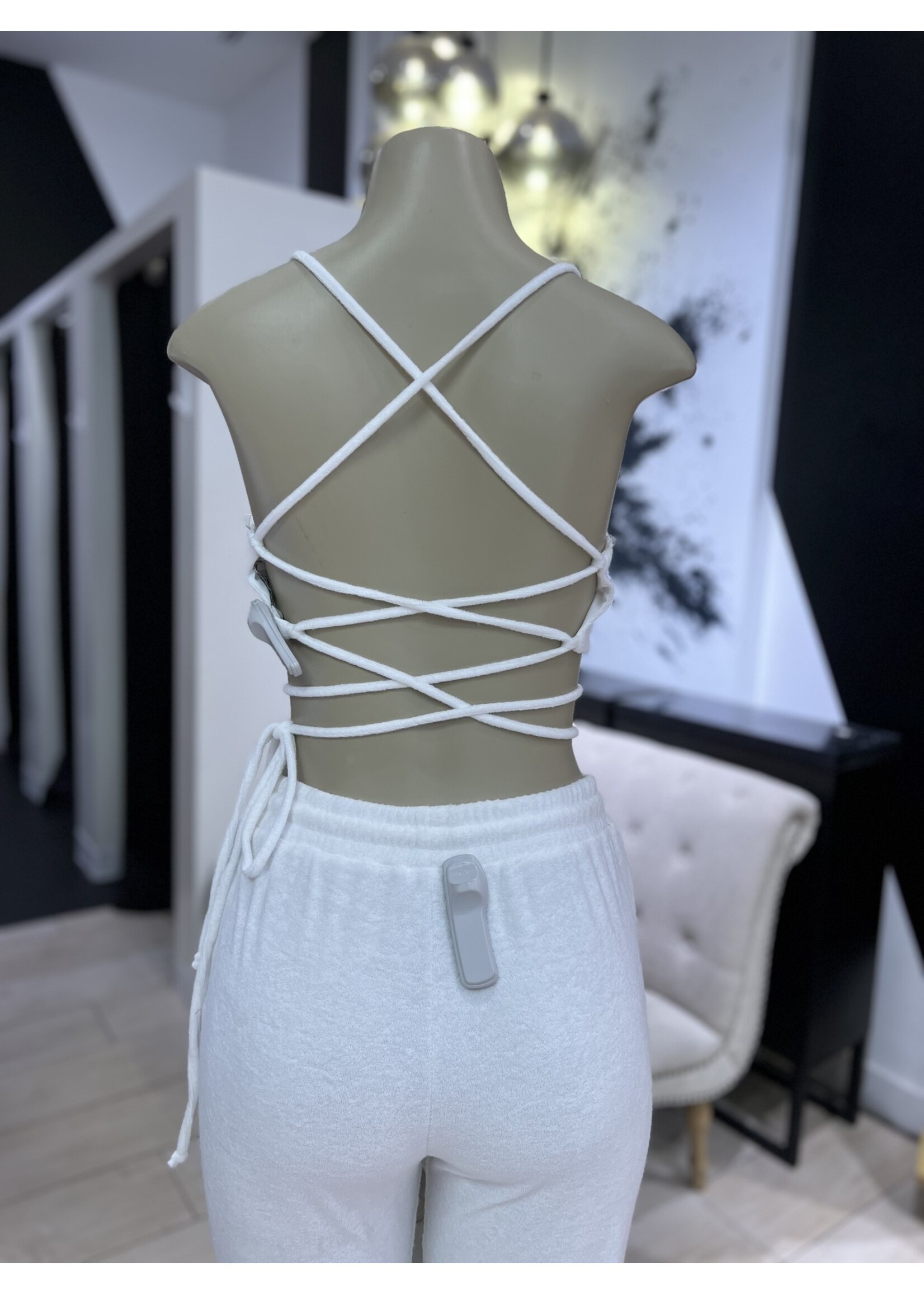LEXISSBOUTIQUE Velour Bell Bottom Pant  Set