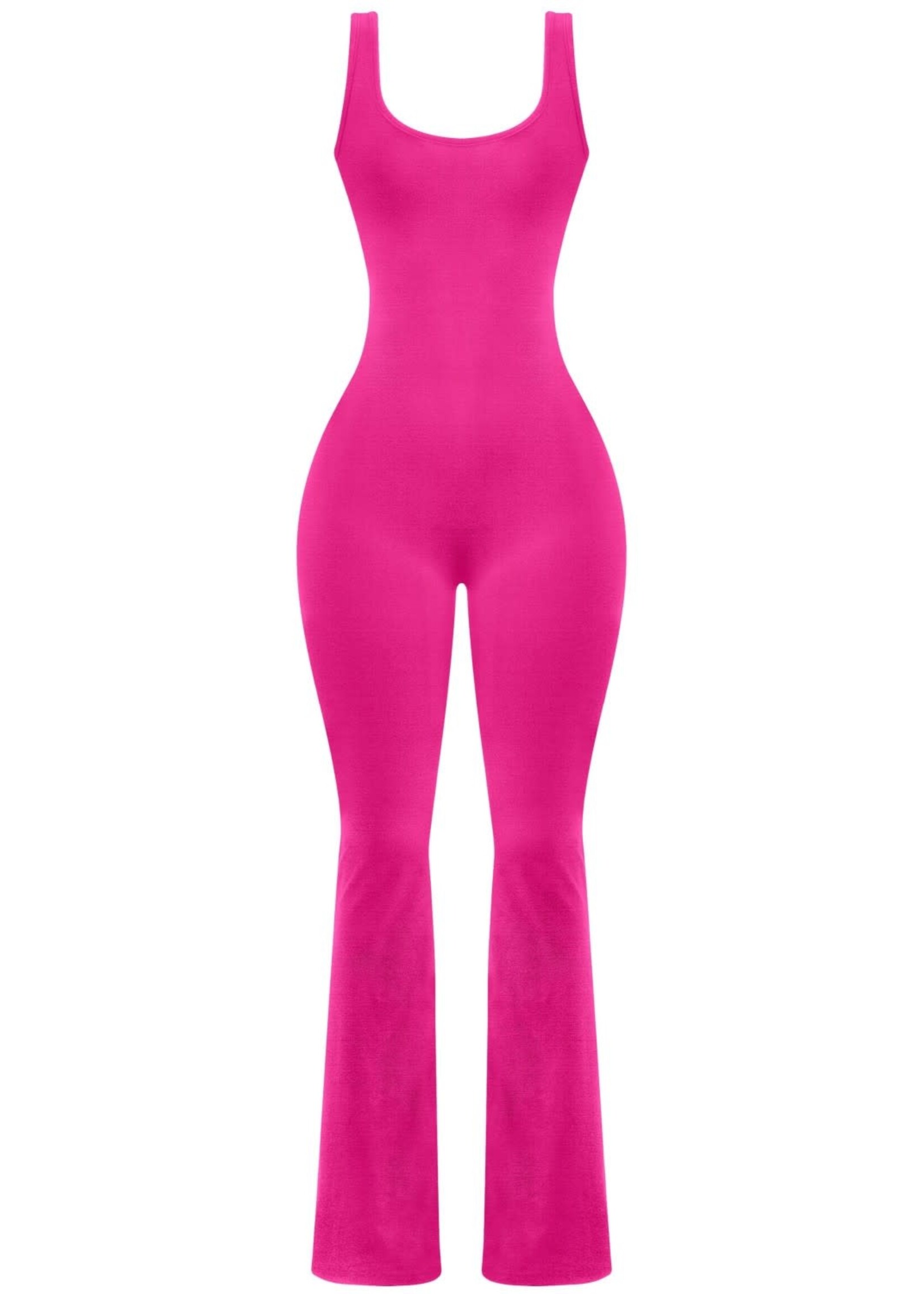 LEXISSBOUTIQUE sleveless open back full length jumpsuit
