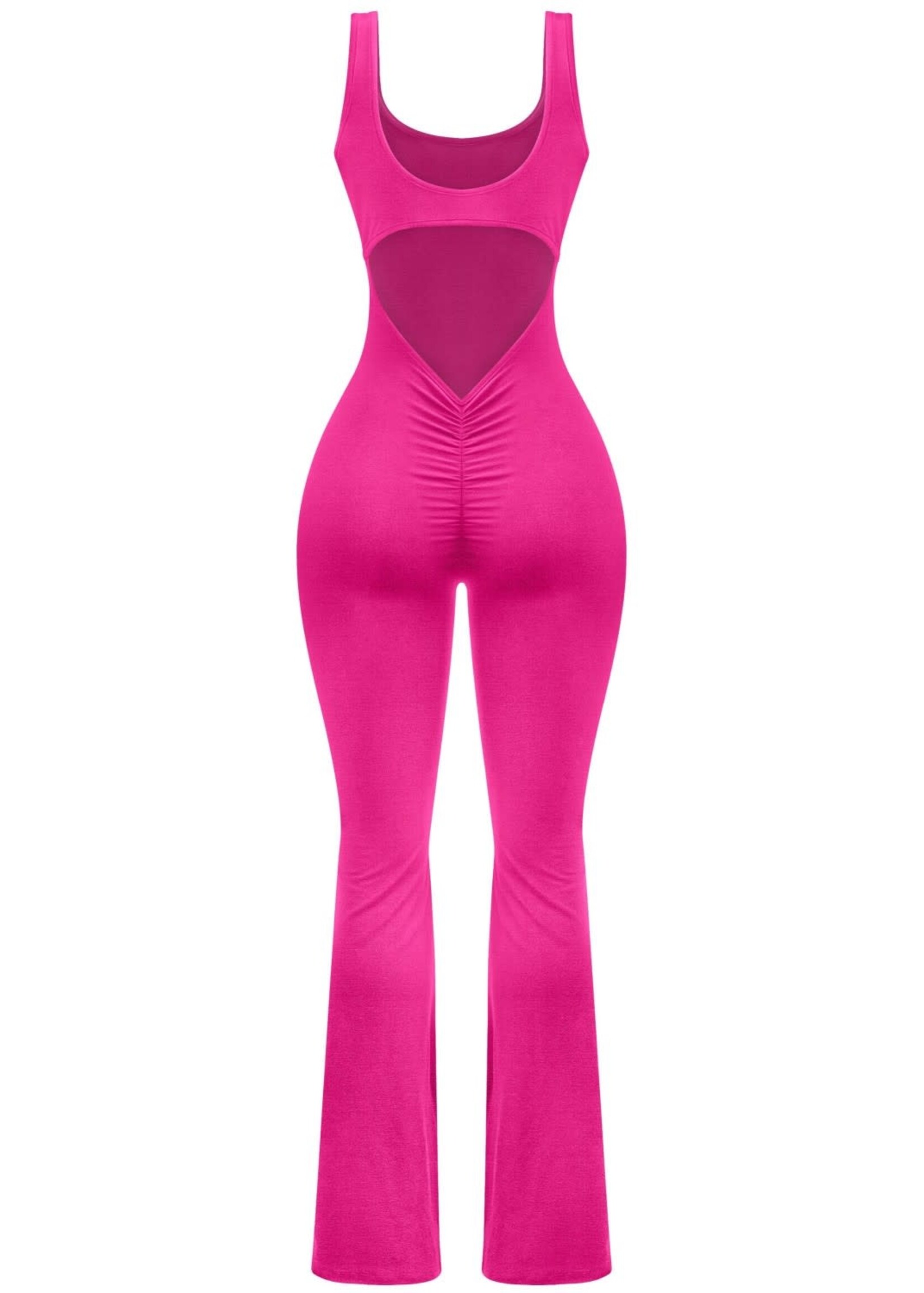 LEXISSBOUTIQUE sleveless open back full length jumpsuit