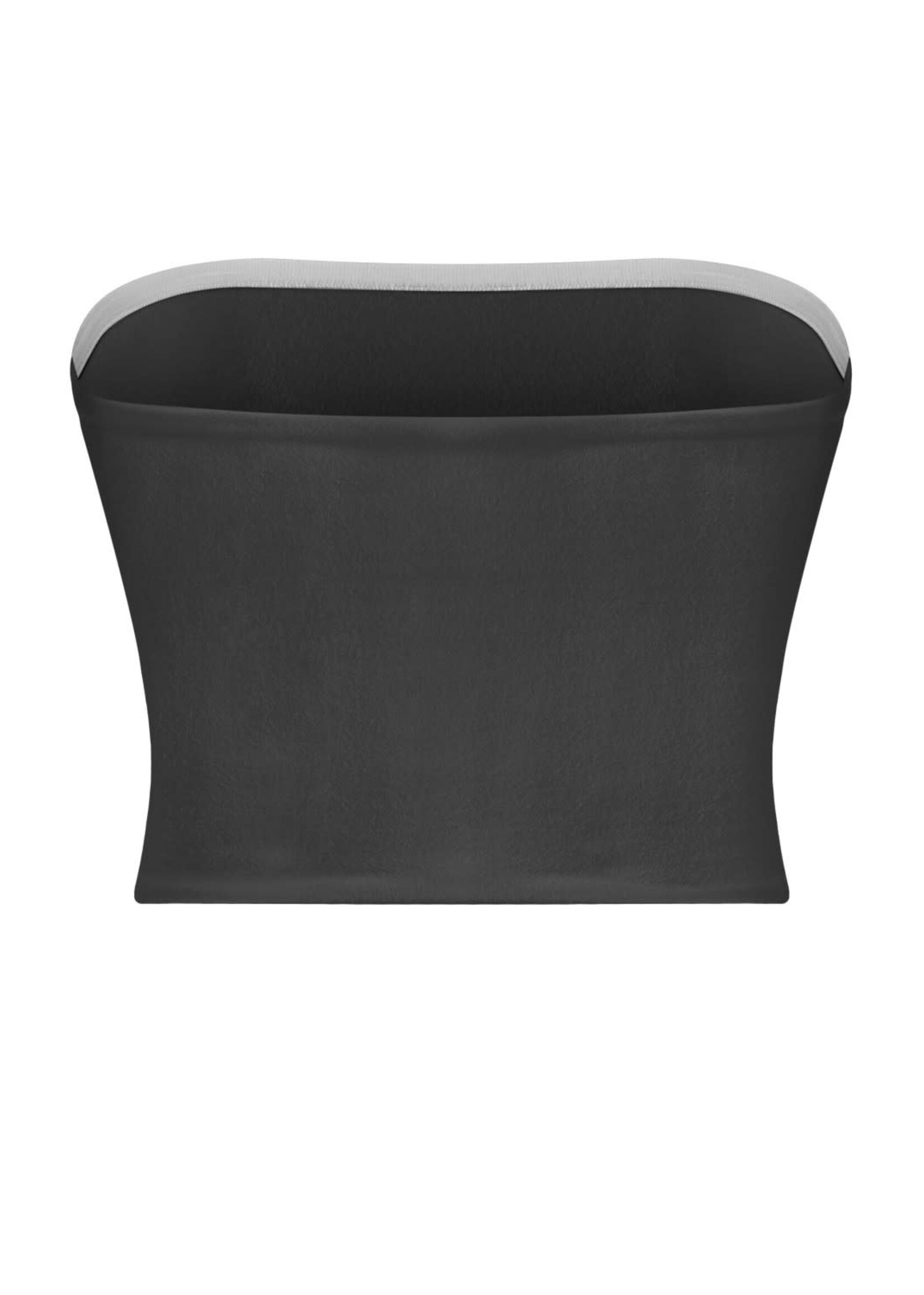 LEXISSBOUTIQUE Strapless tube basic crop top