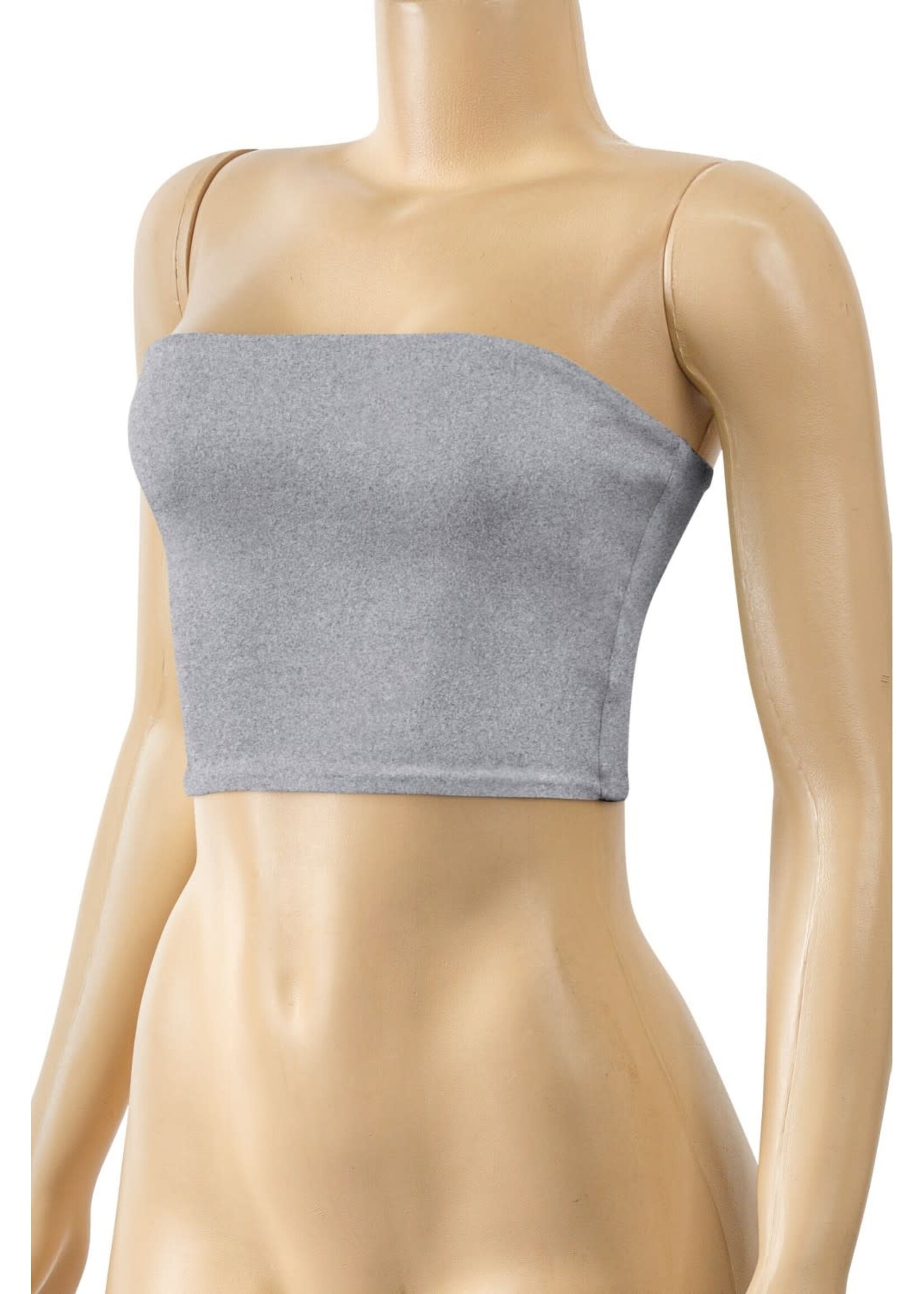 LEXISSBOUTIQUE Strapless tube basic crop top