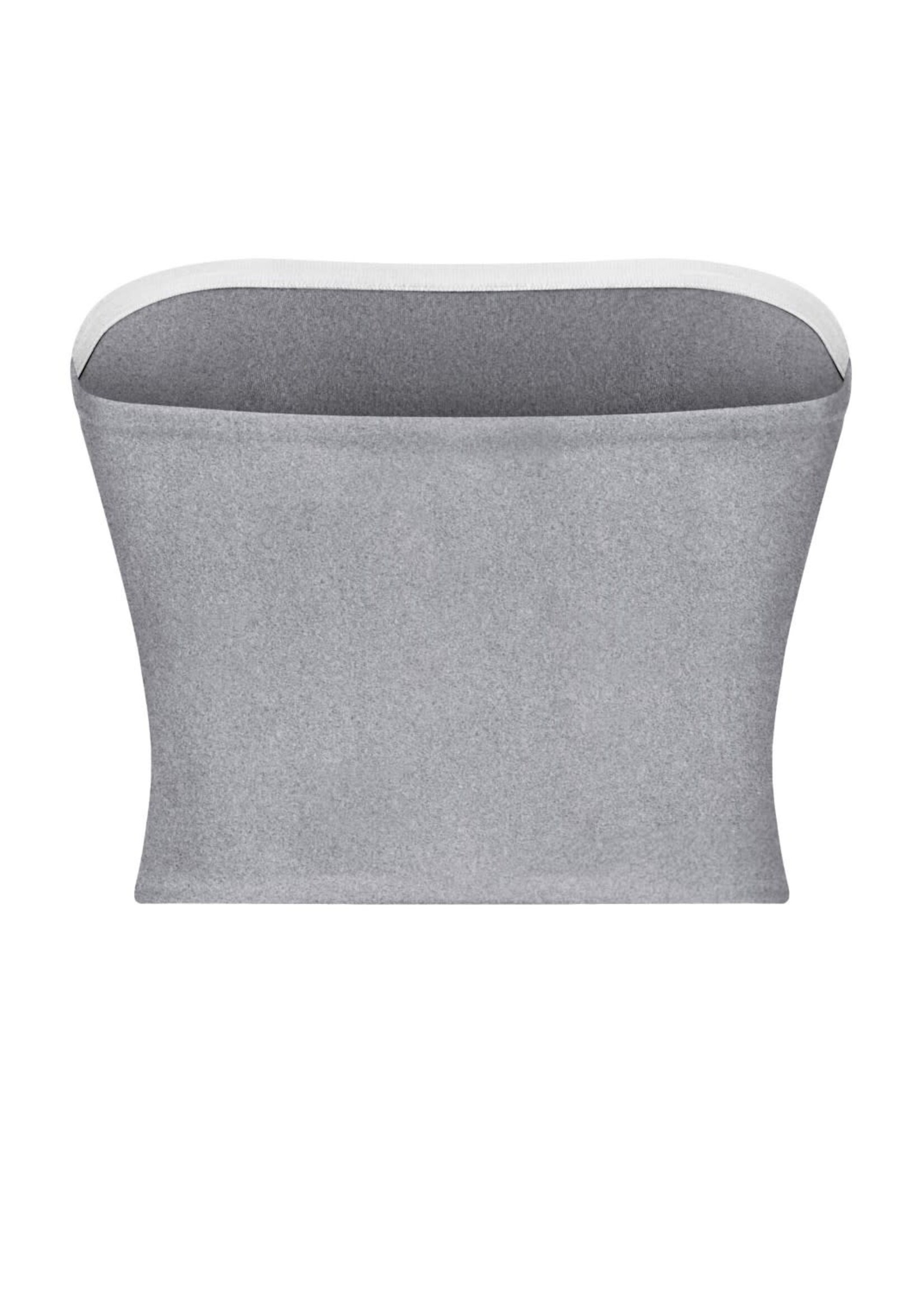 LEXISSBOUTIQUE Strapless tube basic crop top