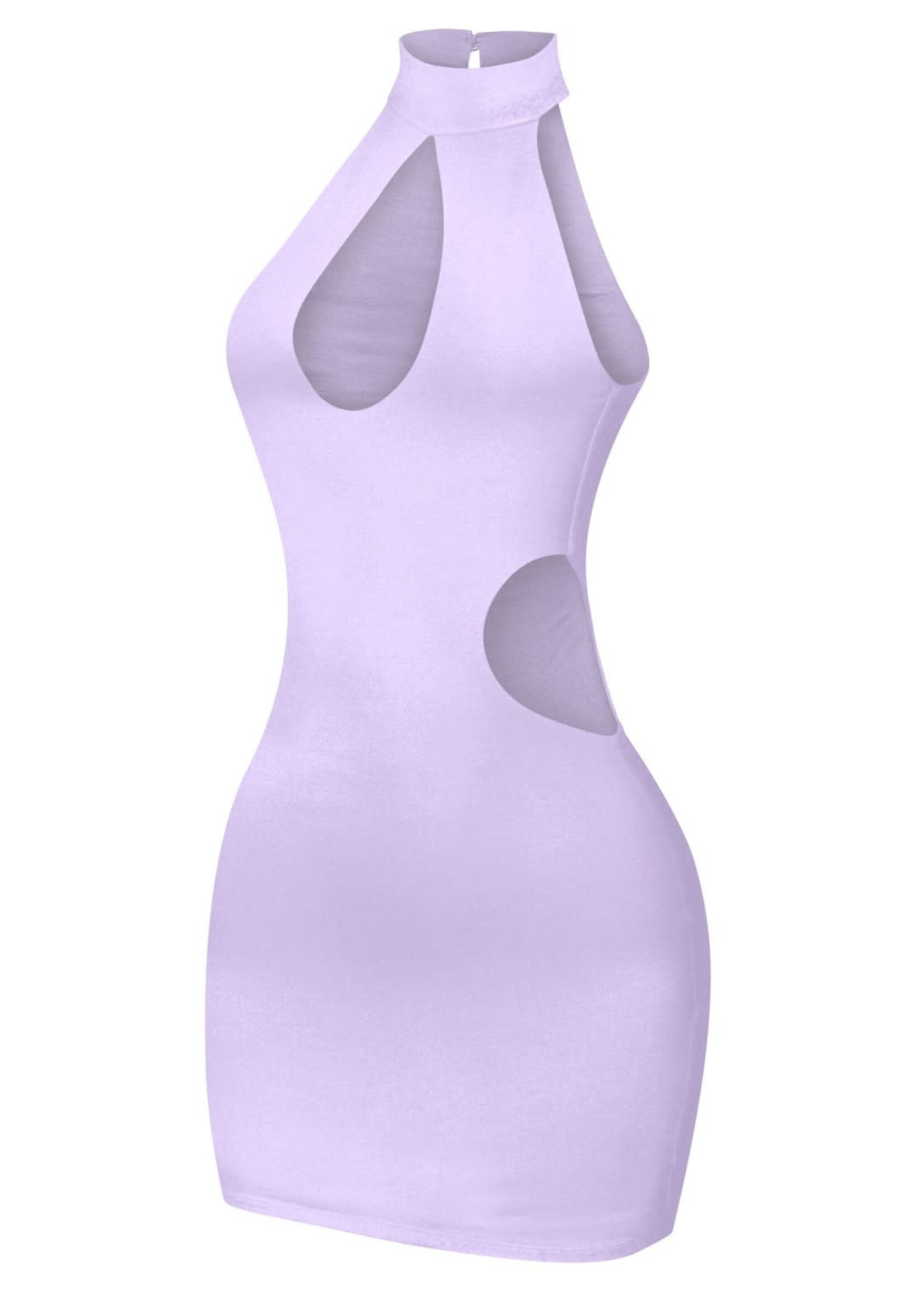 LEXISSBOUTIQUE SLEEVELESS CUTOUTS MINI DRESS