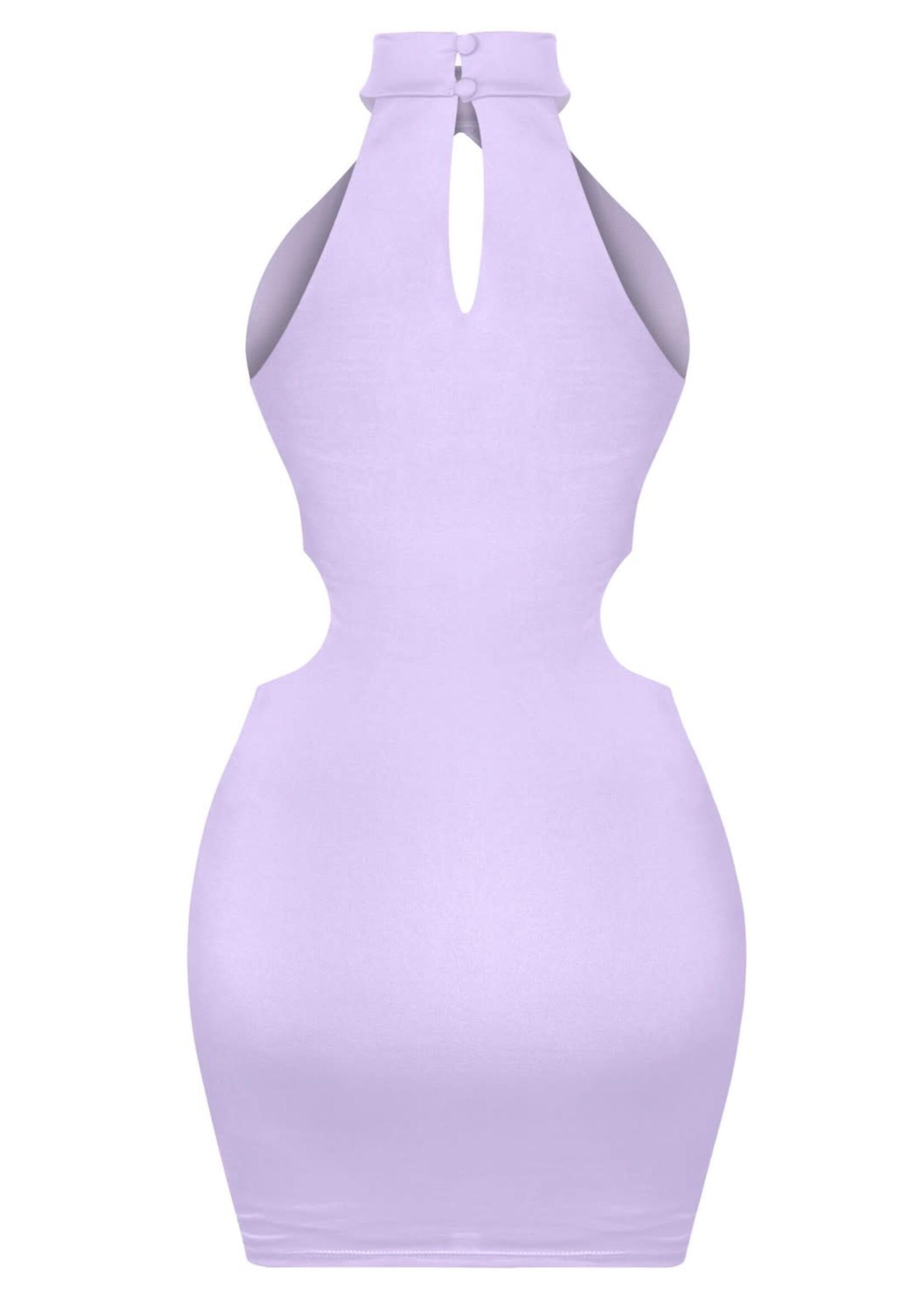 LEXISSBOUTIQUE SLEEVELESS CUTOUTS MINI DRESS