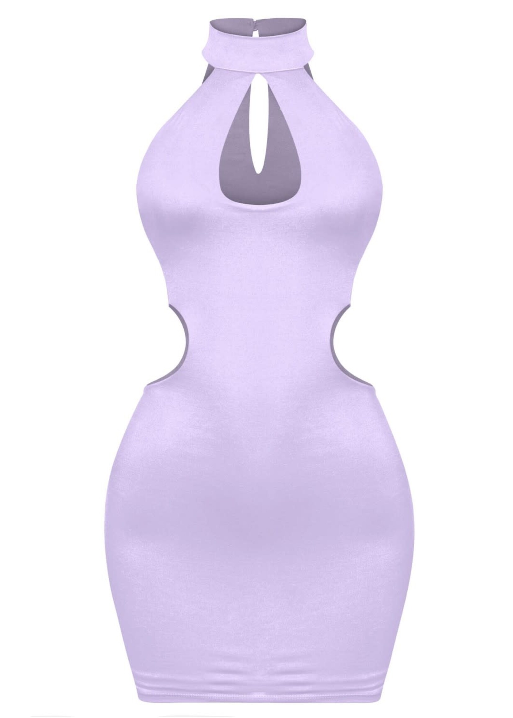 LEXISSBOUTIQUE SLEEVELESS CUTOUTS MINI DRESS