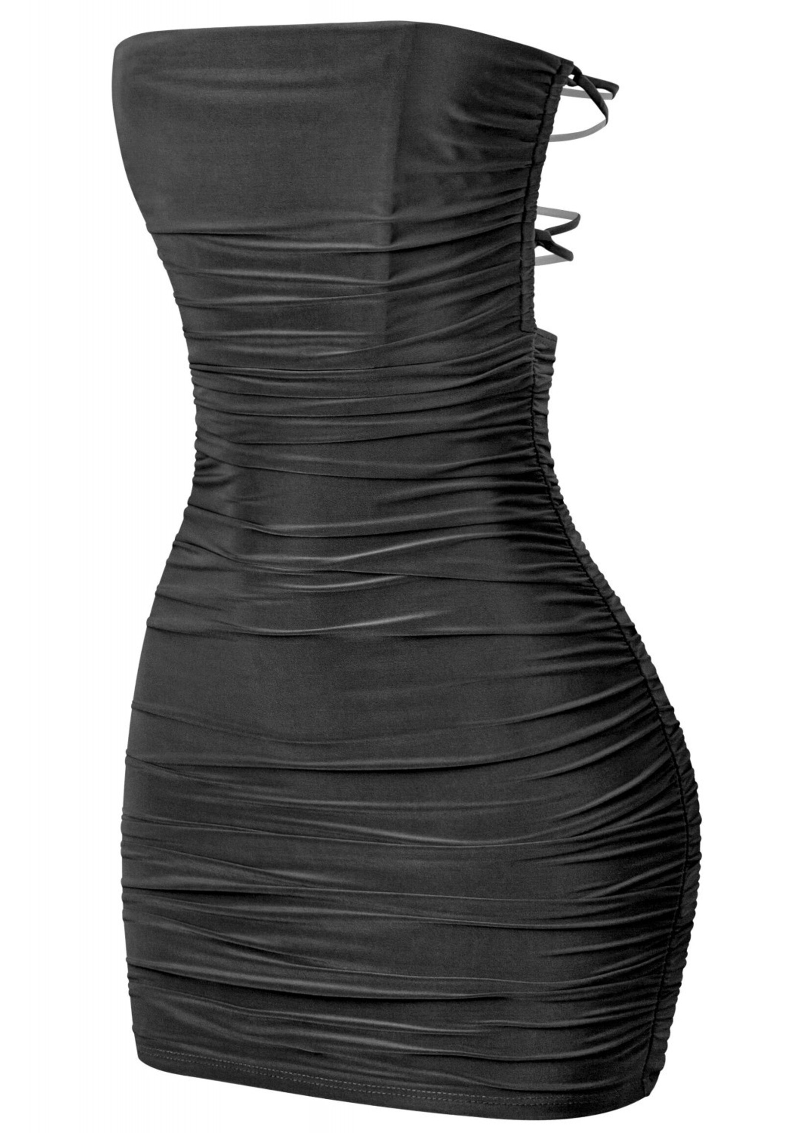LEXISSBOUTIQUE strapless tube ruched mini dress