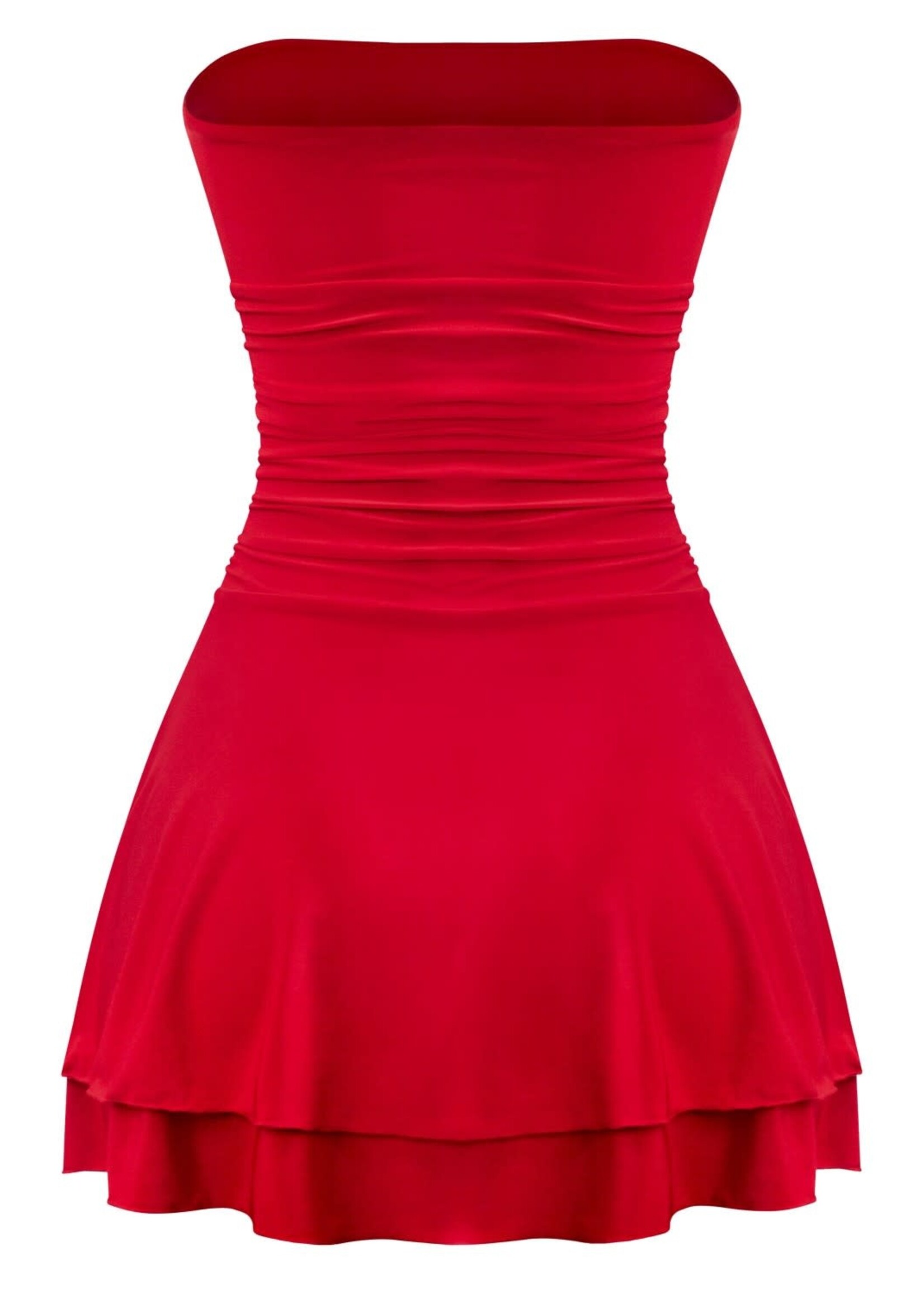 LEXISSBOUTIQUE Emilia Ruffled Mini Dress