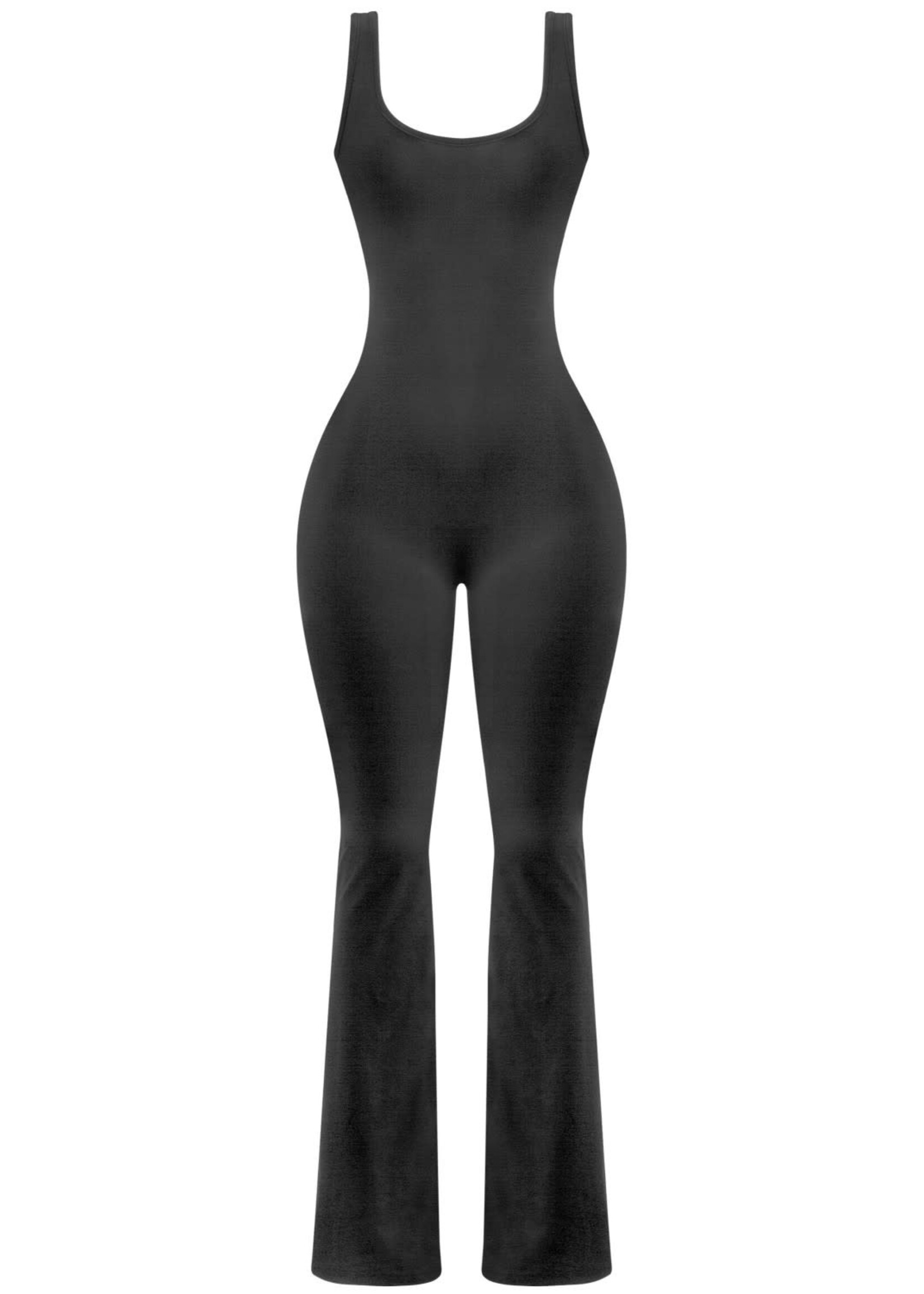 LEXISSBOUTIQUE sleveless open back full length jumpsuit