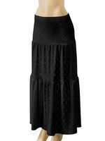 LEXISSBOUTIQUE cami tie strap top & tiered ruffled maxi skirt set