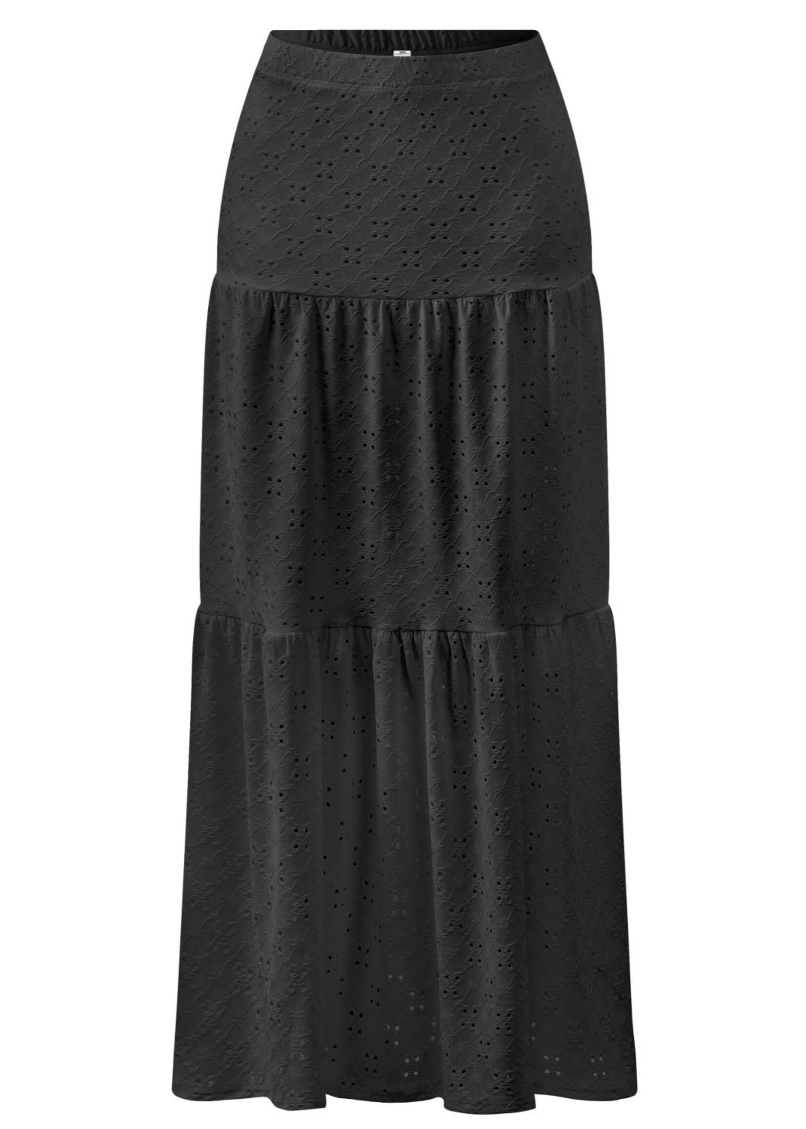 LEXISSBOUTIQUE cami tie strap top & tiered ruffled maxi skirt set