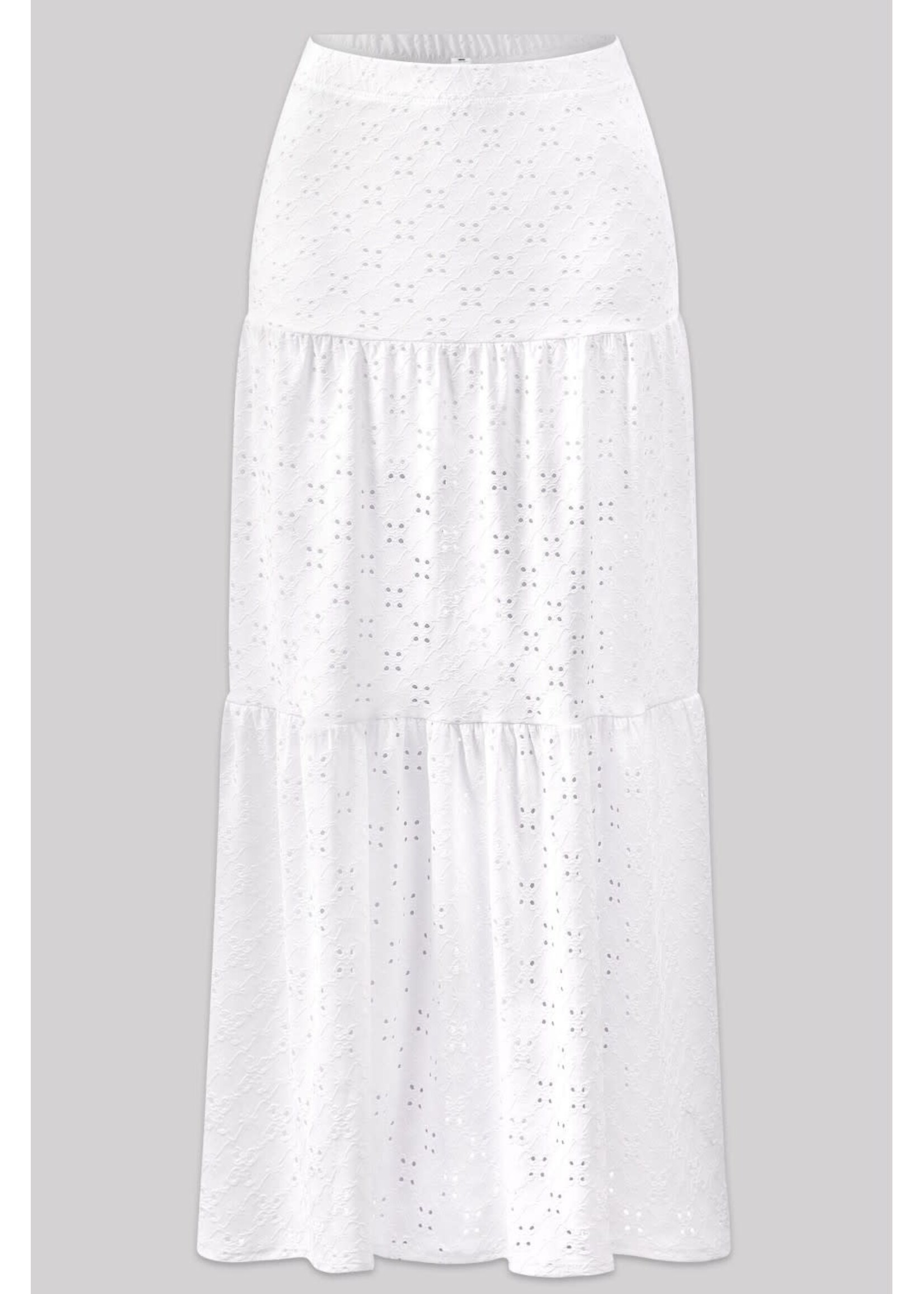 LEXISSBOUTIQUE cami tie strap top & tiered ruffled maxi skirt set