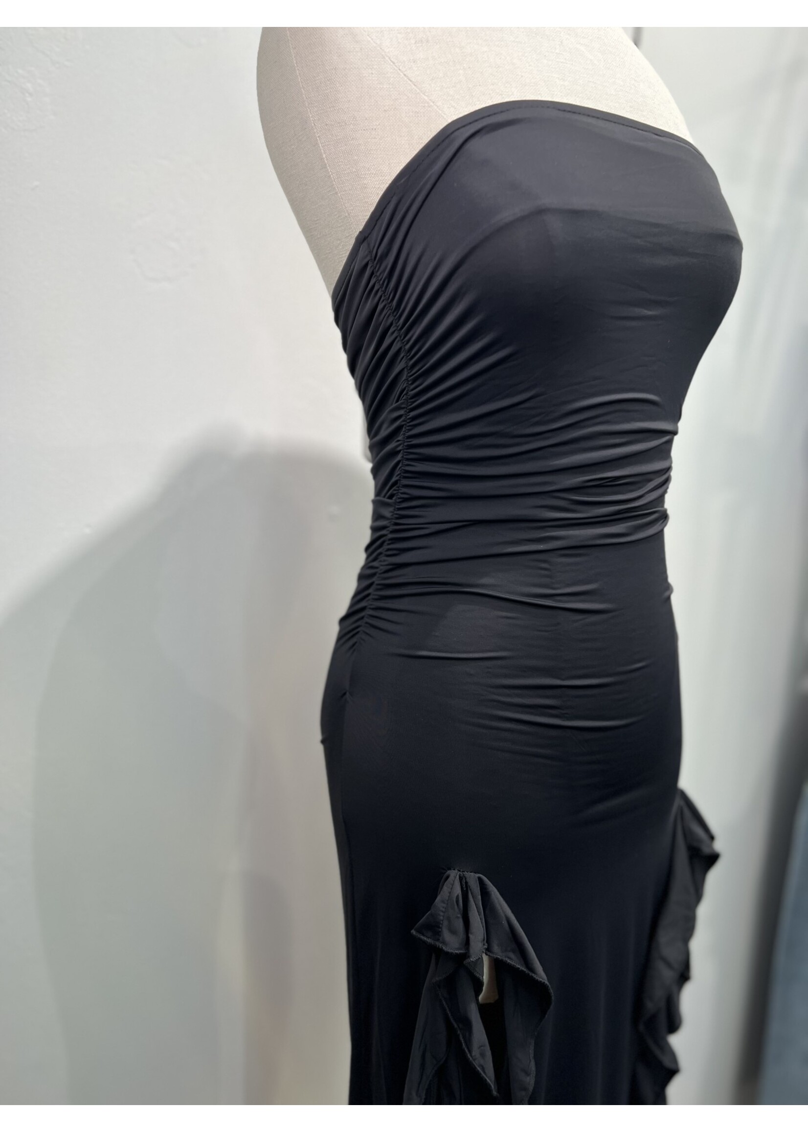 LEXISSBOUTIQUE Opal Ruffled Asymmetrical dress