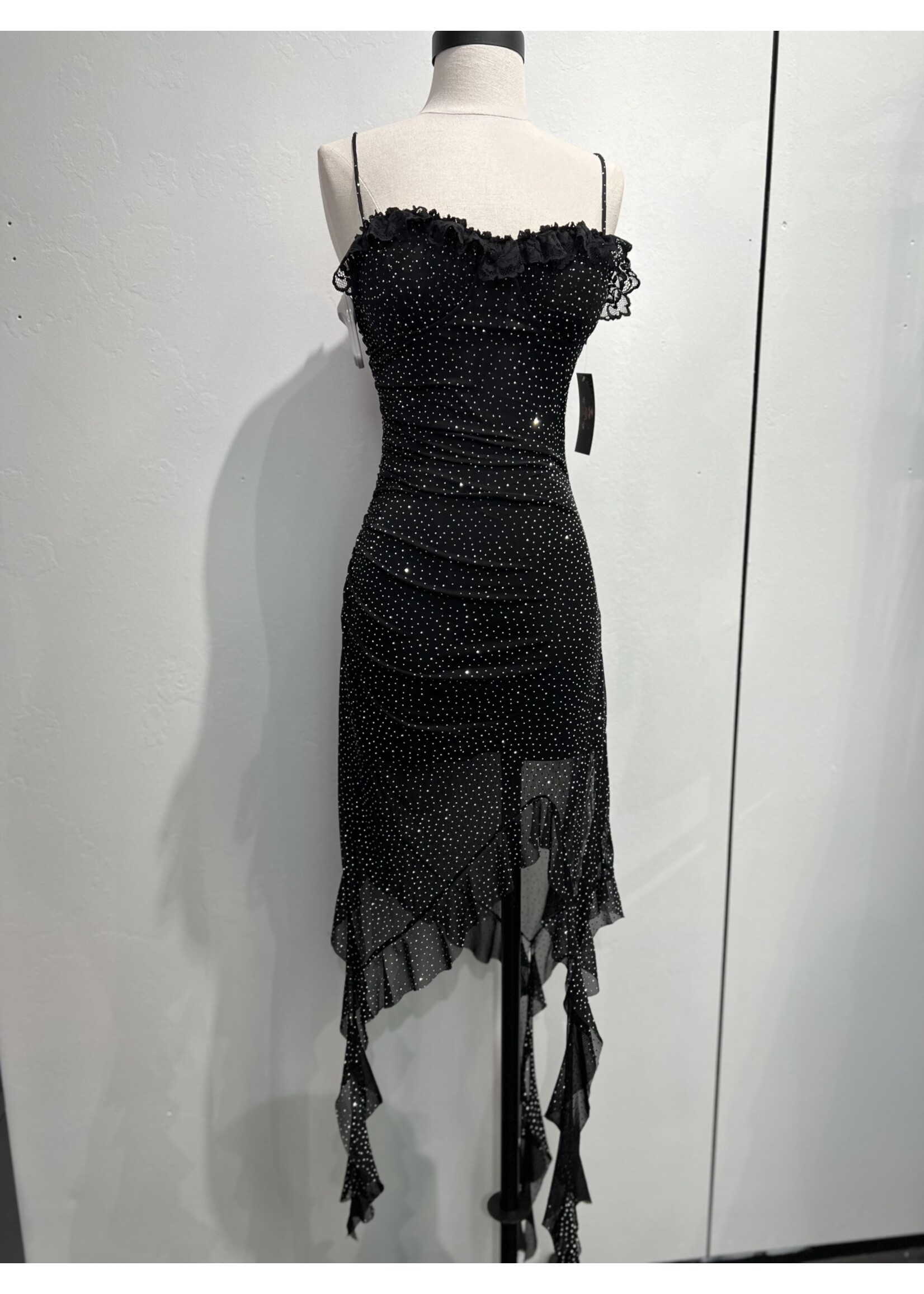 LEXISSBOUTIQUE Opal Ruffled Asymmetrical dress